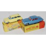 Dinky group of models x2 as follows: No.141 Vauxhall Victor in primrose yellow has a few chips in