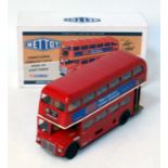 A Corgi Toys Mettoy re-issue clockwork limited edition London Transport bus fitted with clockwork