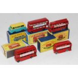 Matchbox group of models as follows : (10), no 5 bus, " Longlife " with chip on roof and rub marks