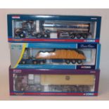 A Corgi Toys 1/50 scale Hauliers of Renown diecast group, three boxed as issued examples, to include