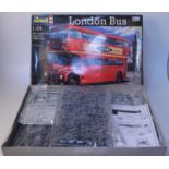 A Revell 1/24 scale boxed London Bus plastic kit group, two boxed examples, Ref. No. 07651, both