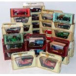 One tray containing a quantity of various boxed as issued Matchbox Models of Yesteryear diecasts