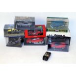 One box containing a quantity of various mixed modern release diecasts and slot car racing