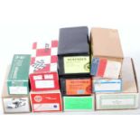 One box containing ten various boxed white metal and resin classic car and high speed racing kits to