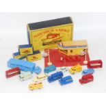 Matchbox group of 14 models plus 3x empty boxes, 57 Wolsey box in very good condition,14 Lomas