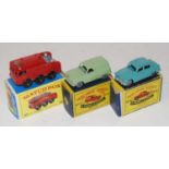 Matchbox group of 3 models to includes the following 63 airport fire truck has rub marks to sides of