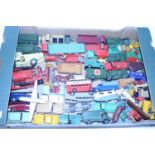 One tray containing a large quantity of Dinky, Matchbox, Cherilea and other playworn diecast and