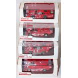 A Truescale Miniatures TSM Coca Cola related resin race car group, four boxed as issued examples