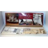 A Billings Boats No. 564 balsa wood, wooden and metal construction kit for a Cutty Sark boat,
