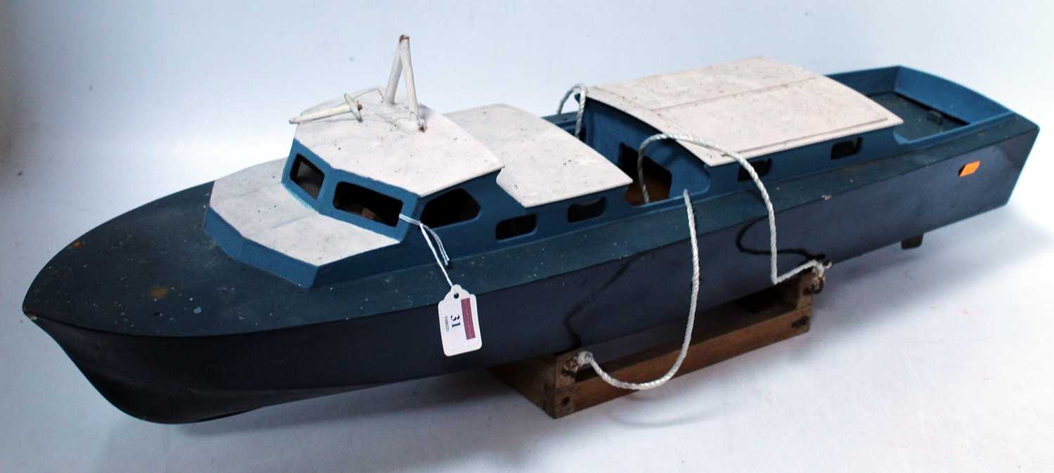 A wooden kit built model, part complete, RAF crash tender, length 90cm (requires completion)