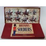 A Britains set No. 2018 The Guard Hussar Regiment of the Danish Army in Review Order comprising of