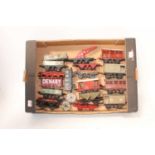 Tray of mainly Hornby wagons, some incomplete, for spares or repair (a/f)