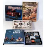 A collection of various model collecting books to include Kollbrunner Figurines Detain, American Toy