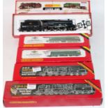 Hornby Railways R857 BR lined black Ivatt class 2 engine and tender (M-BNM), R859 BR lined black