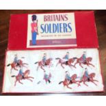 A Britains set No. 2018 The Guard Hussar Regiment of the Danish Army in Review Order comprising of