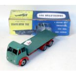 A Shackleton Models Foden FG flat bed lorry, comprising of light green cab with grey and red