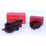 Post-war Hornby 0-4-0 loco and tender LMS 5600 original electric with factory fitted 20 volt