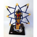 Meccano window display model 1978/9 illuminated starwheel. Yellow and blue (VG), in need of