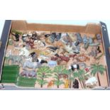 One tray containing a large quantity of various Britains, FG Taylor, Crescent and other lead