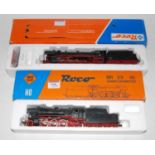 Roco H0 ref 04120A DB black class BR 23 2-6-2 engine and tender (M-BM) together with ref. 43244 DB