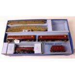 A Hornby Dublo EDP2 'Duchess of Atholl' train set, good for age some rubbing to loco numbers,