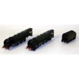 Two Hornby Dublo 3-rail Duchess of Montrose matt locos but only one tender, one loco missing pony