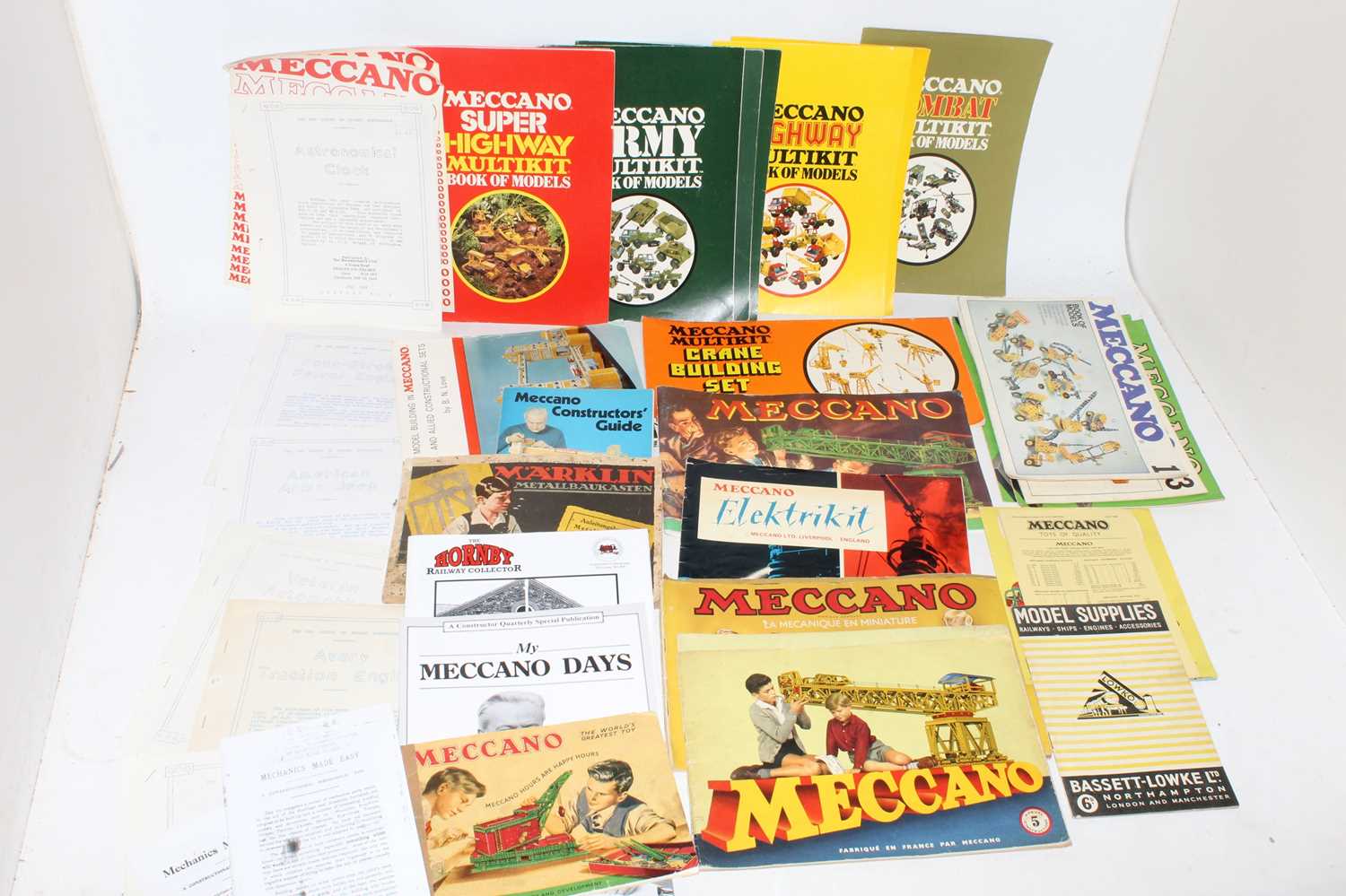 Large quantity of Meccano literature 1920s to 1960s, well used condition - Image 2 of 6