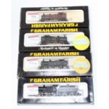 4 Graham Farish items in N gauge ref. 1701 0-6-0 tank engine maroon (G-BG), 2x Ref. 1706 tank engine