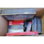 12 empty Meccano boxes mainly from late 1920s-30s, condition varies
