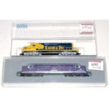 Graham Farish by Bachmann N gauge Deltic type diesel locomotive Porterbrook purple livery No.