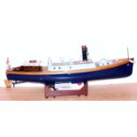 A GRP and wooden kit build and steam powered Royal Navy steam picket boat class, boat titled
