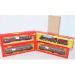 Triang Hornby R258NS LMS red Princess engine and tender with steam exhaust sound and smoke (M-BM),