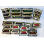 Twenty four Wrenn Railways boxed wagons. some duplication, but still a good selection (G-BG)