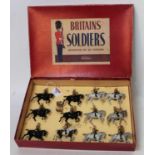 A Britains set No. 101 The Band of the Life Guards comprising of 12 various grey, black and