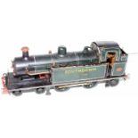 Home or kit built 4-4-2 tank loco clockwork 'South Down' No. 604, green lined black and white,