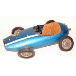 A mid 20th century child's pedal car in the form of a Maserati style 250F race car, finished in