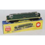 A Hornby Dublo 3-rail 3234 Deltic locomotive No. D9001 'St Paddy' with instructions, would benefit