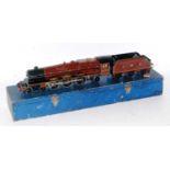 1937-8 Hornby Princess Elizabeth 20 volt loco and tender No. 6201 LMS, Sans Serif letters and