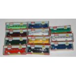 11 Triang Minix bright wheel Ref. RC14 AEC motor coaches in a variety of colours (M-NM-BM-NM)