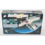 Star Blazer duelling guns in box, circa 1982, untested, seems complete, still has shrink wrap on