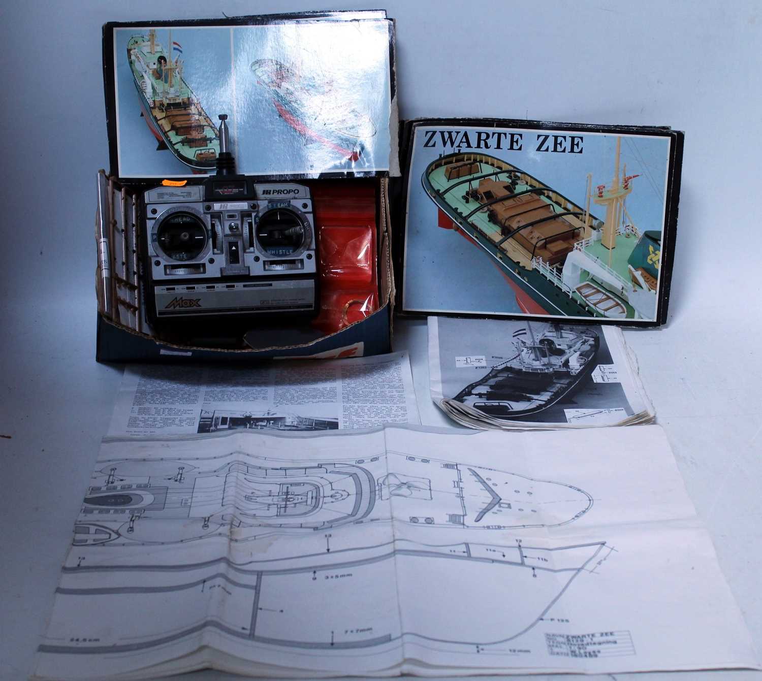 A Billings Models No. B592 1/90 scale wooden kit built Zwarte Zee kit, near complete example, - Image 2 of 2