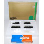 Trix part complete ref 21229 K Bay Stats Bahn 0-6-2 tank engine and 3 four wheel coaches (G-BG), and