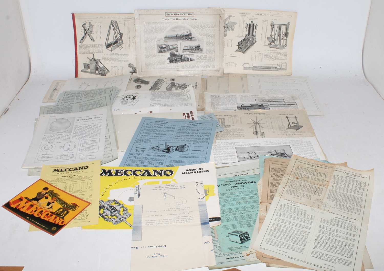 Large quantity of Meccano literature 1920s to 1960s, well used condition - Image 6 of 6