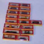 Seventeen boxed later issue Hornby wagons some in associated boxes (G-BG)