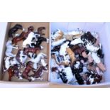 Two trays containing a quantity of various Britains and HM of Great Britain hand painted animals and