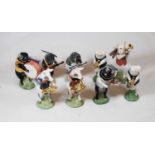 A collection of nine Beswick Pig Promenade musician figures, all boxedCondition report: Condition