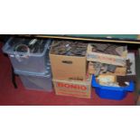 A large quantity of model railway track and accessories