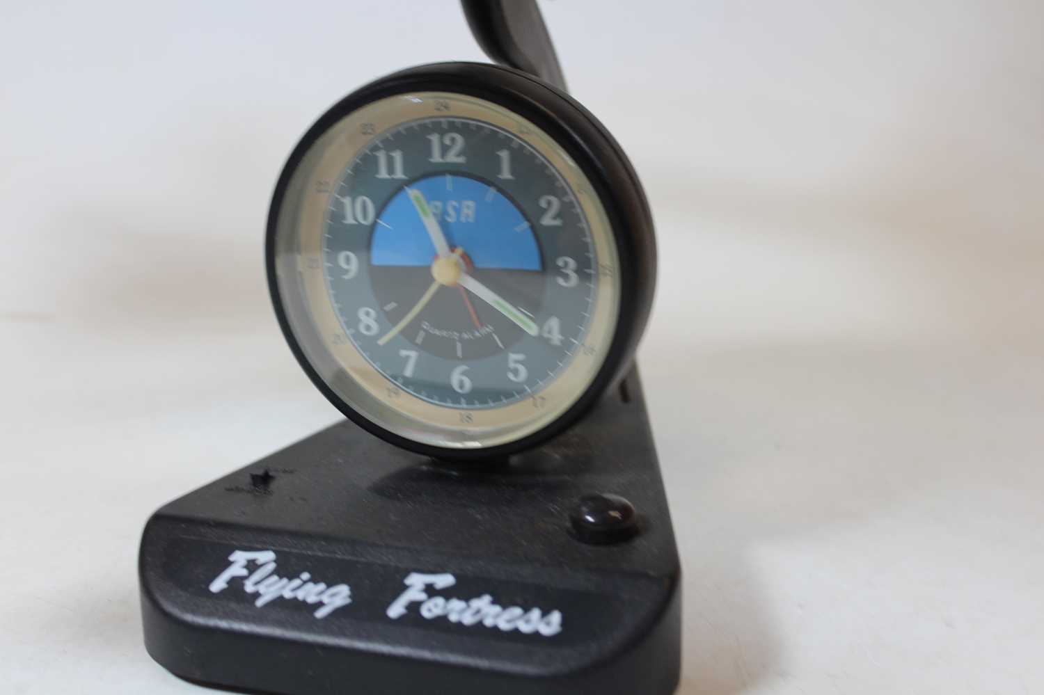 An ASA Flying Fortress quartz alarm clock, in the form of a military aircraft, h.22cmCondition - Image 4 of 5