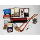 A collection of miscellaneous items. to include a boxed Halcyon Days enamelled pill box, an