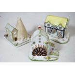 A collection of six Coalport fine bone china ornaments, to include The Bottle-oven Coalport